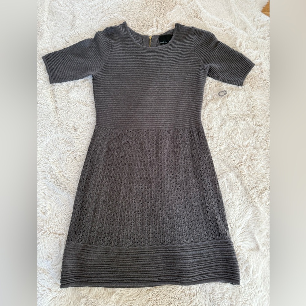 NWOT Cynthia Rowley multi-knit sweater dress